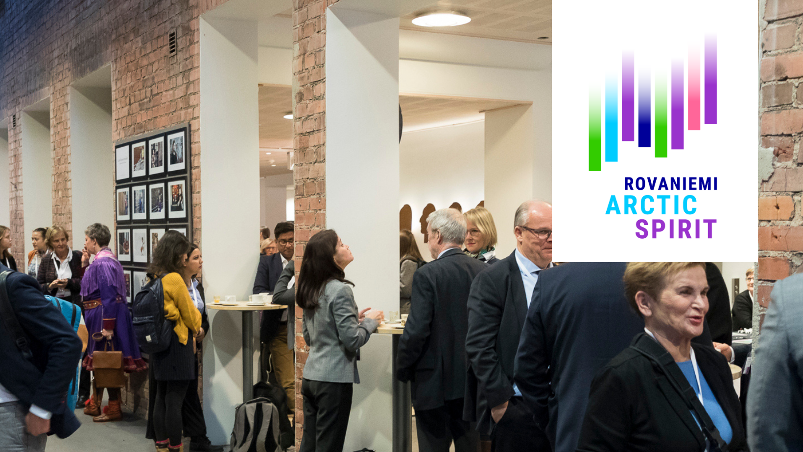 People mingling at Rovaniemi Arctic Spirit 2019