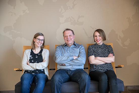 Organizers of the Rovaniemi Arctic Spirit 2019: Anne Raja-Hanhela (left), Markku Heikkilä and Johanna Westerlund
