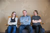 Organizers of the Rovaniemi Arctic Spirit 2019: Anne Raja-Hanhela (left), Markku Heikkilä and Johanna Westerlund
